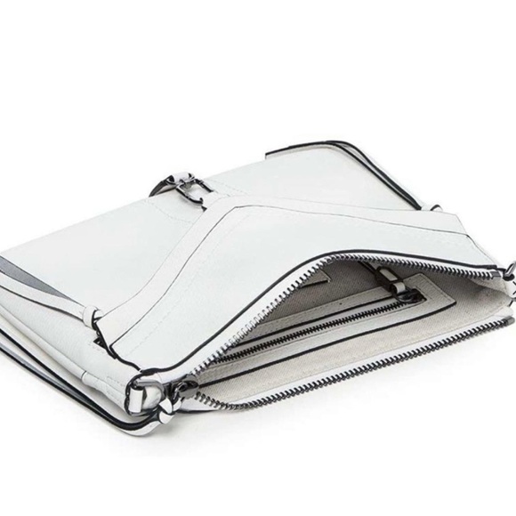 Women’s Crossbody Handbags Botkier Trigger Flat Zip Leather AUTHENTIC NEW Bag - Picture 4 of 13